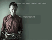 Tablet Screenshot of alecfrankgemmill.com